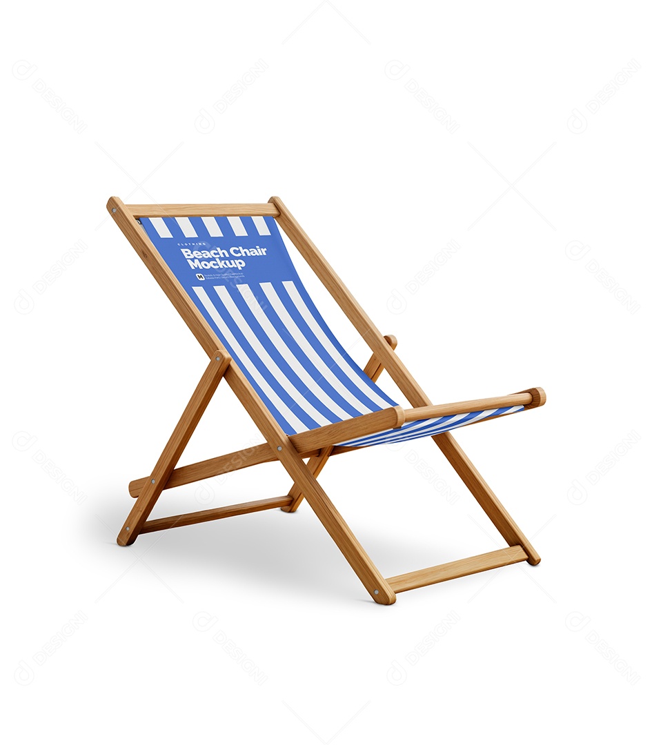 Cadeira de Praia Mockup PSD Editável