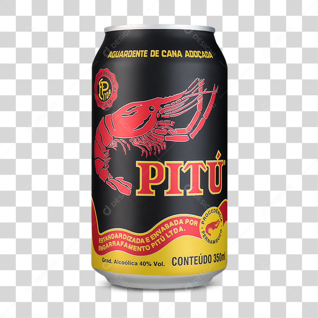 Lata de Cachaça PNG Transparente