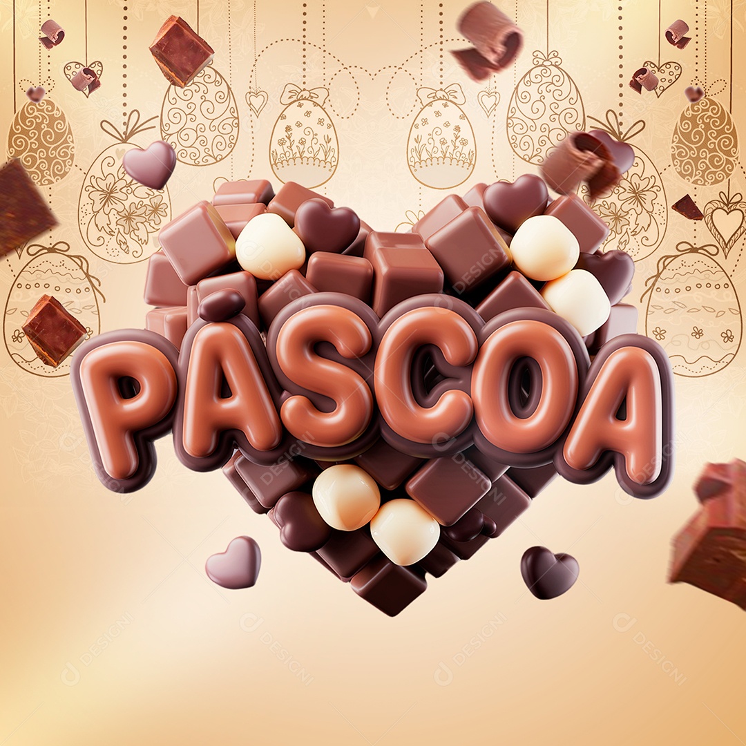 Páscoa doceria selo 3D chocolate promoção ofertas descontos
