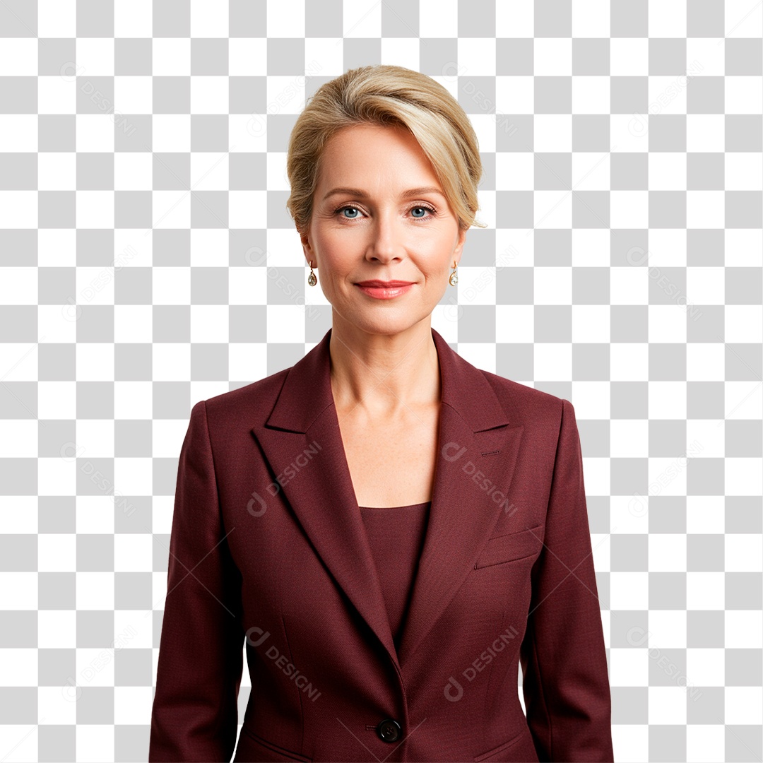 Mulher de Terno PNG Transparente