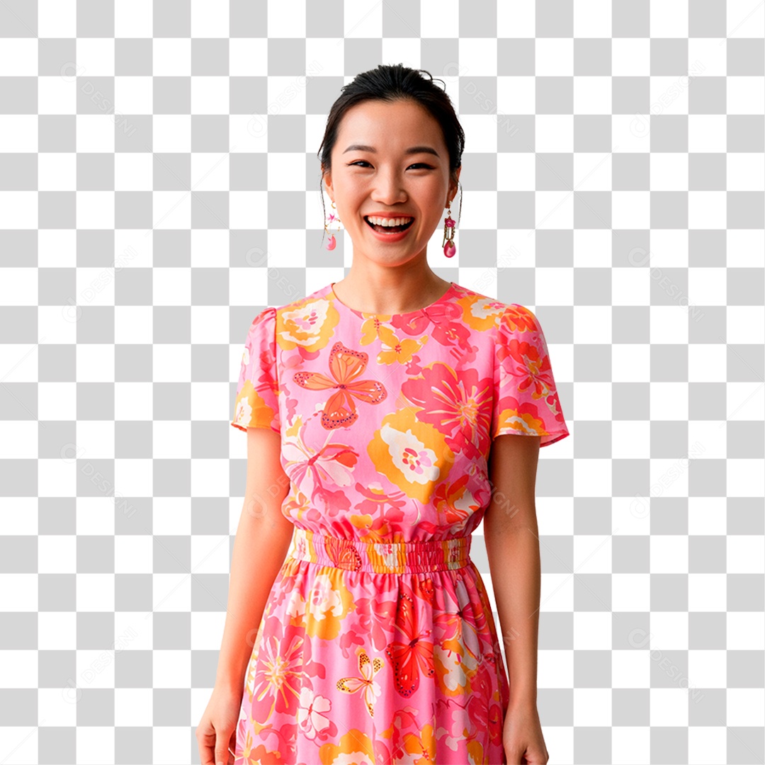 Mulher Sorrindo PNG Transparente