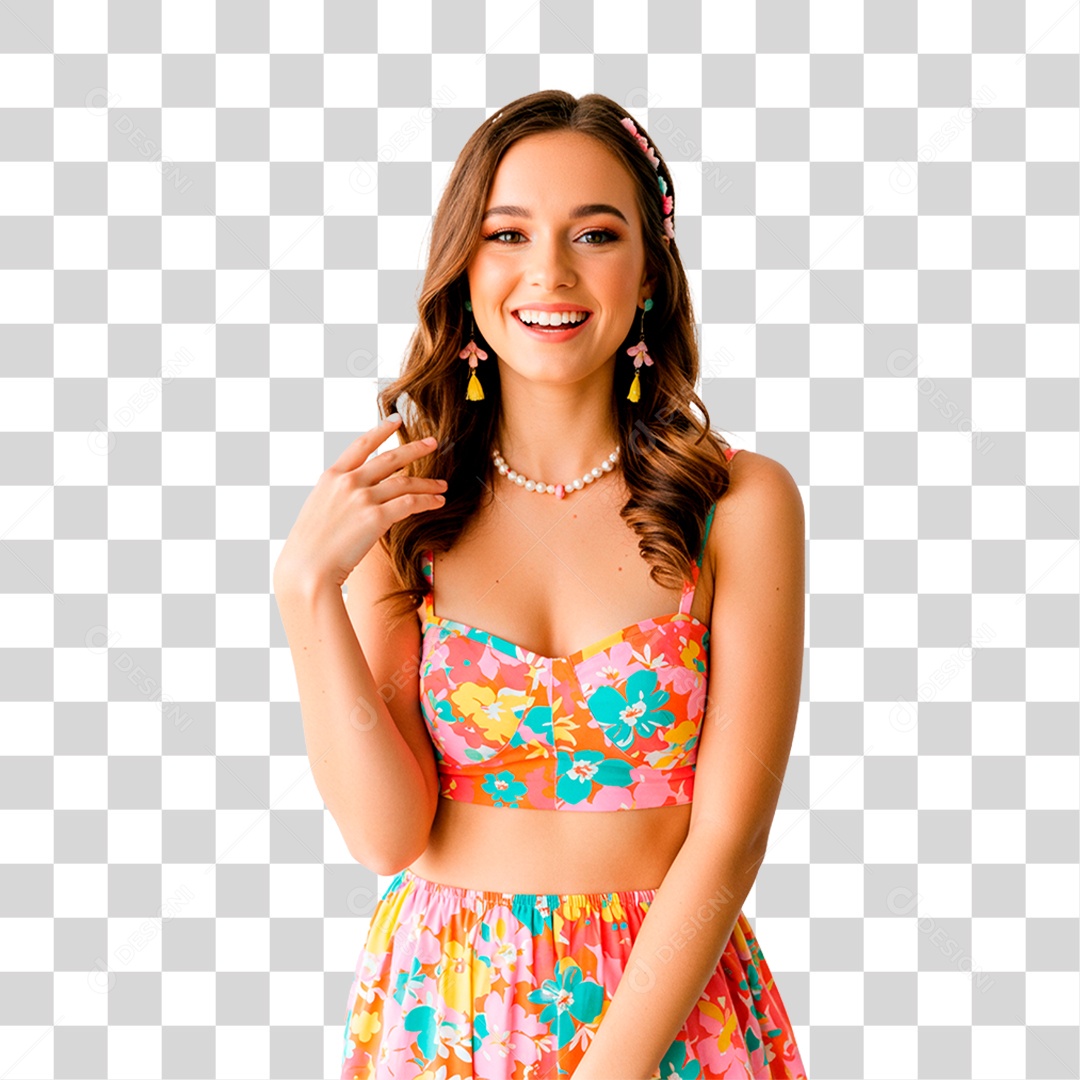 Mulher Sorrindo PNG Transparente