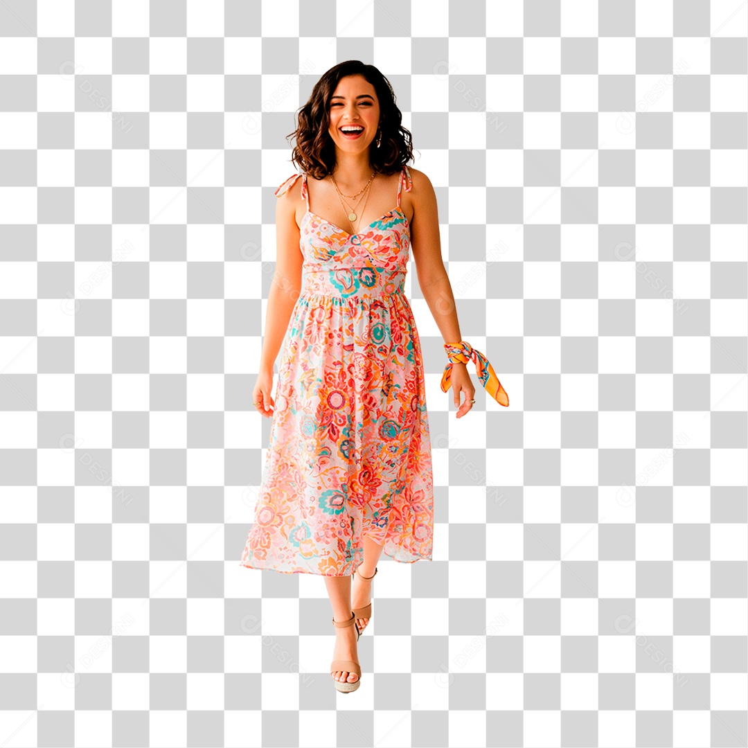 Mulher Sorrindo PNG Transparente