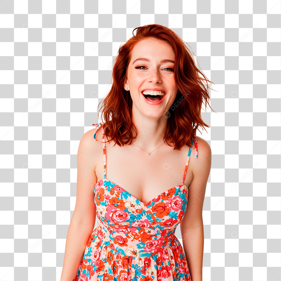 Mulher Sorrindo PNG Transparente