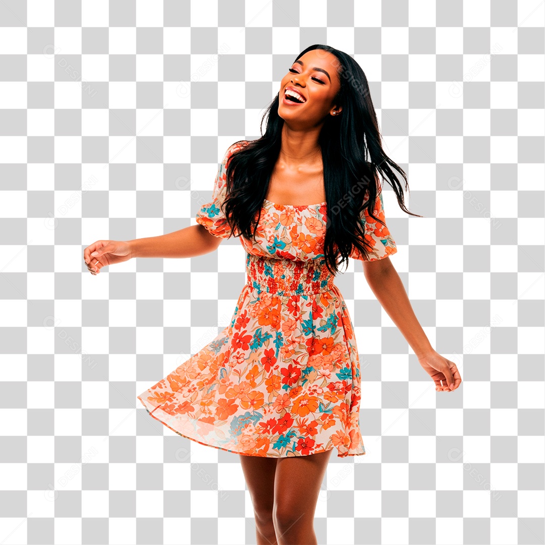 Mulher Sorrindo PNG Transparente