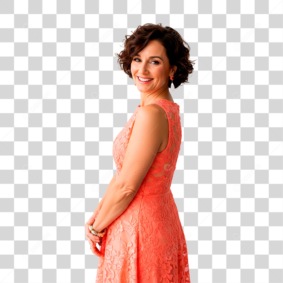 Mulher Sorrindo PNG Transparente