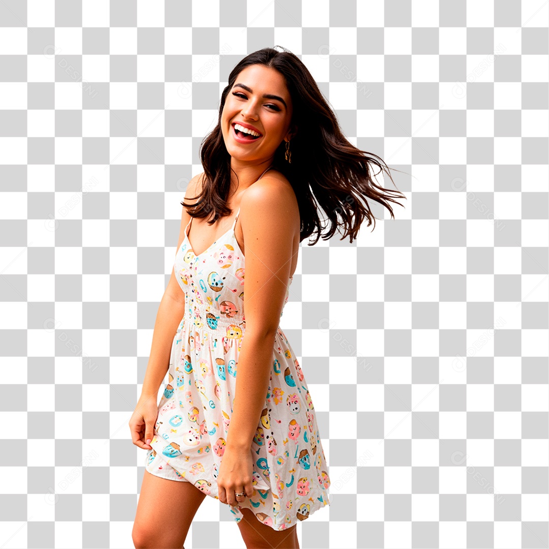 Mulher Sorrindo PNG Transparente