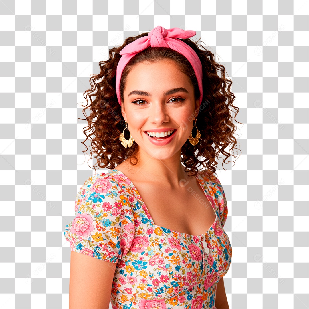 Mulher Sorrindo PNG Transparente