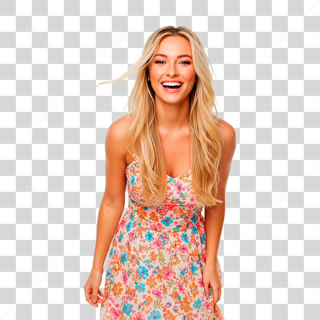 Mulher Sorrindo PNG Transparente