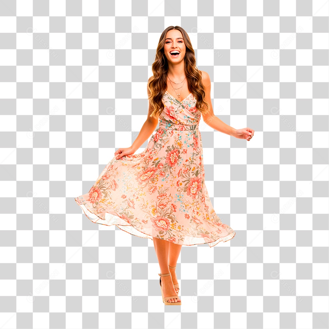 Mulher Sorrindo PNG Transparente