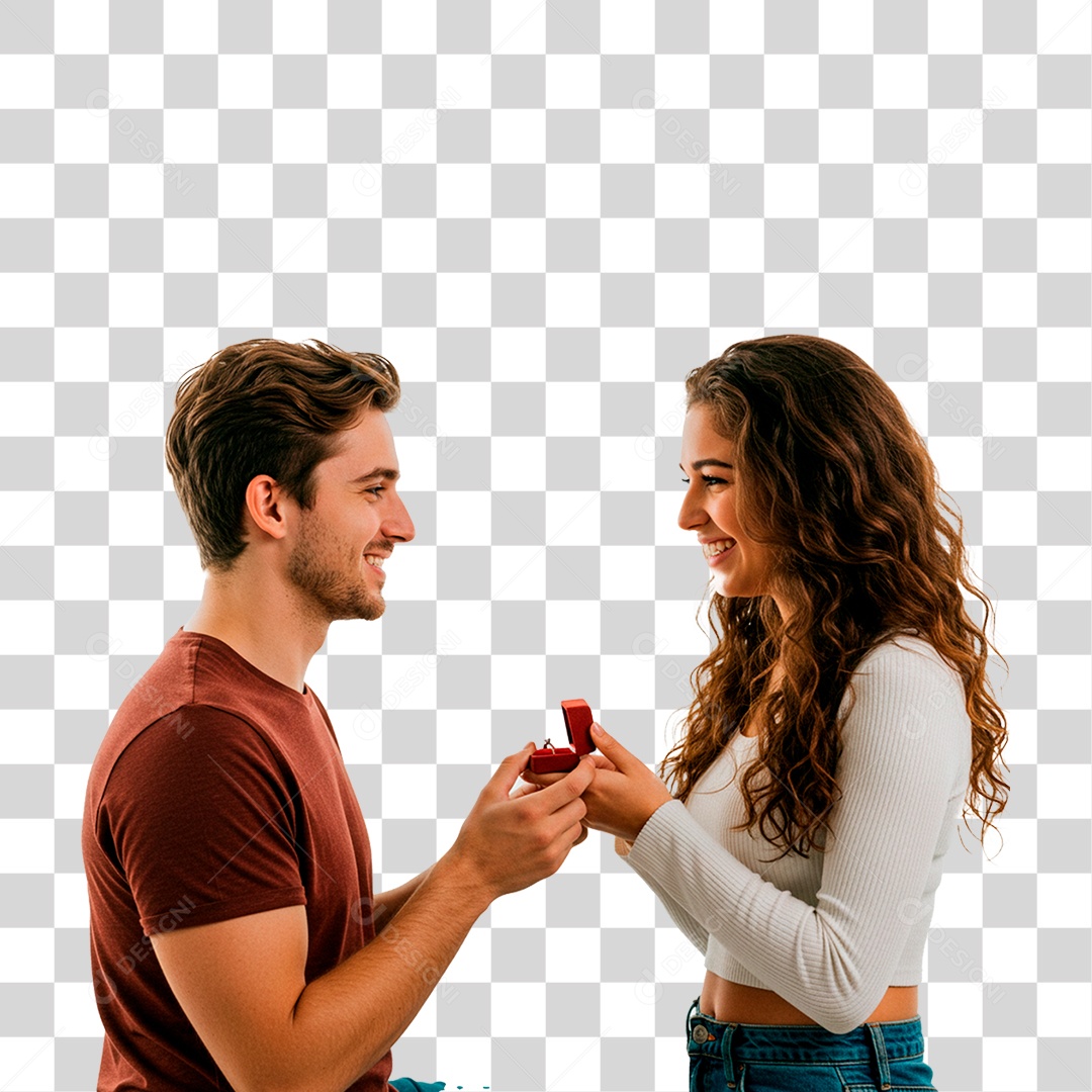 Casal PNG Transparente