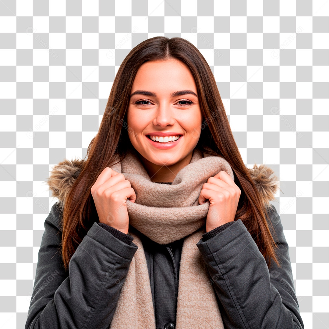 Mulher com Toca PNG Transparente