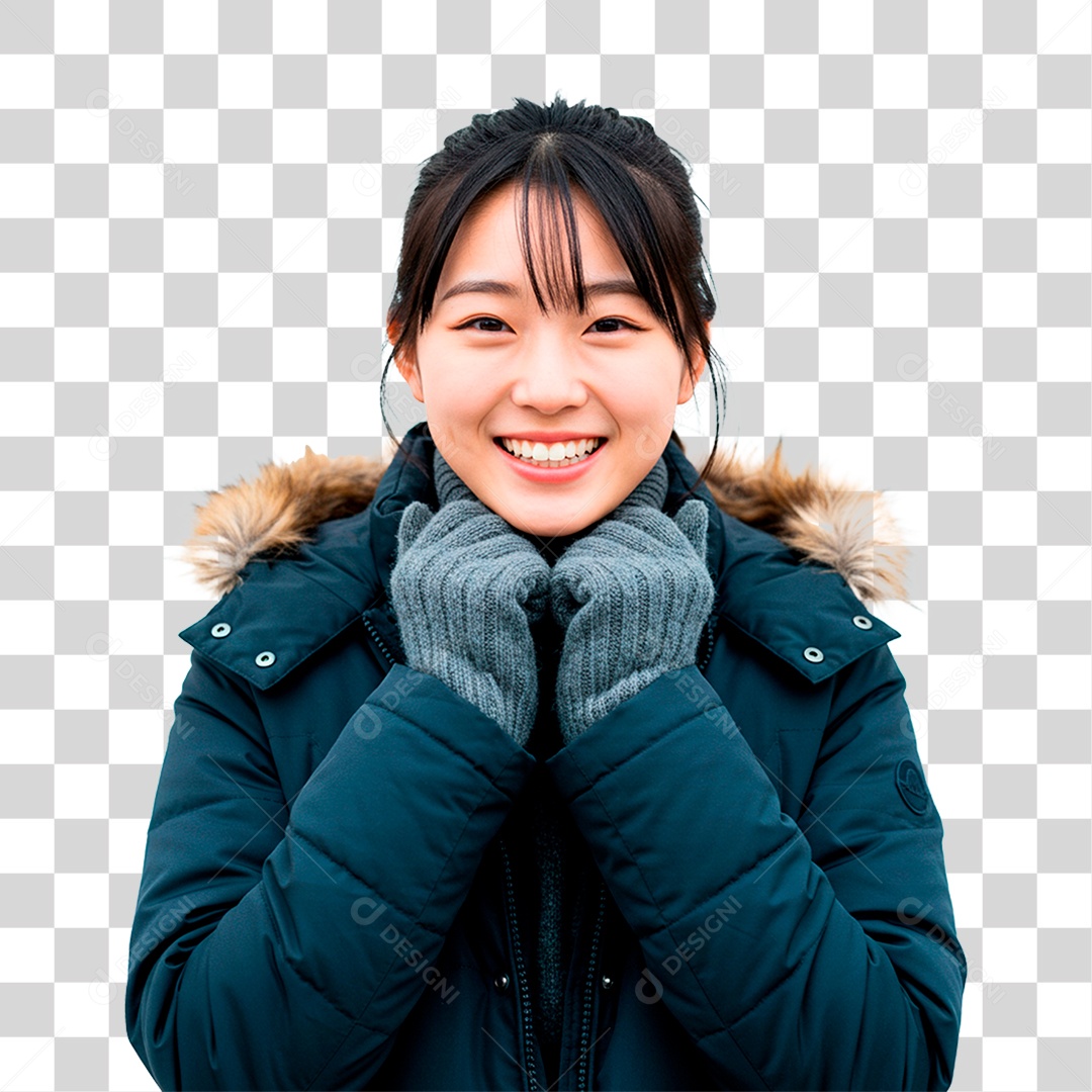 Mulher com Toca PNG Transparente