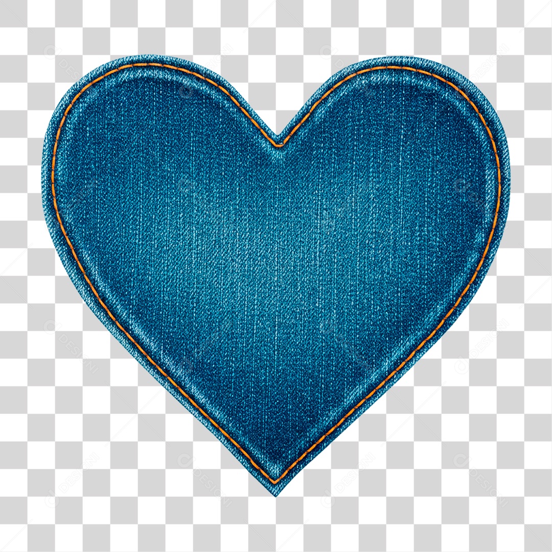 Coração Junino PNG Transparente