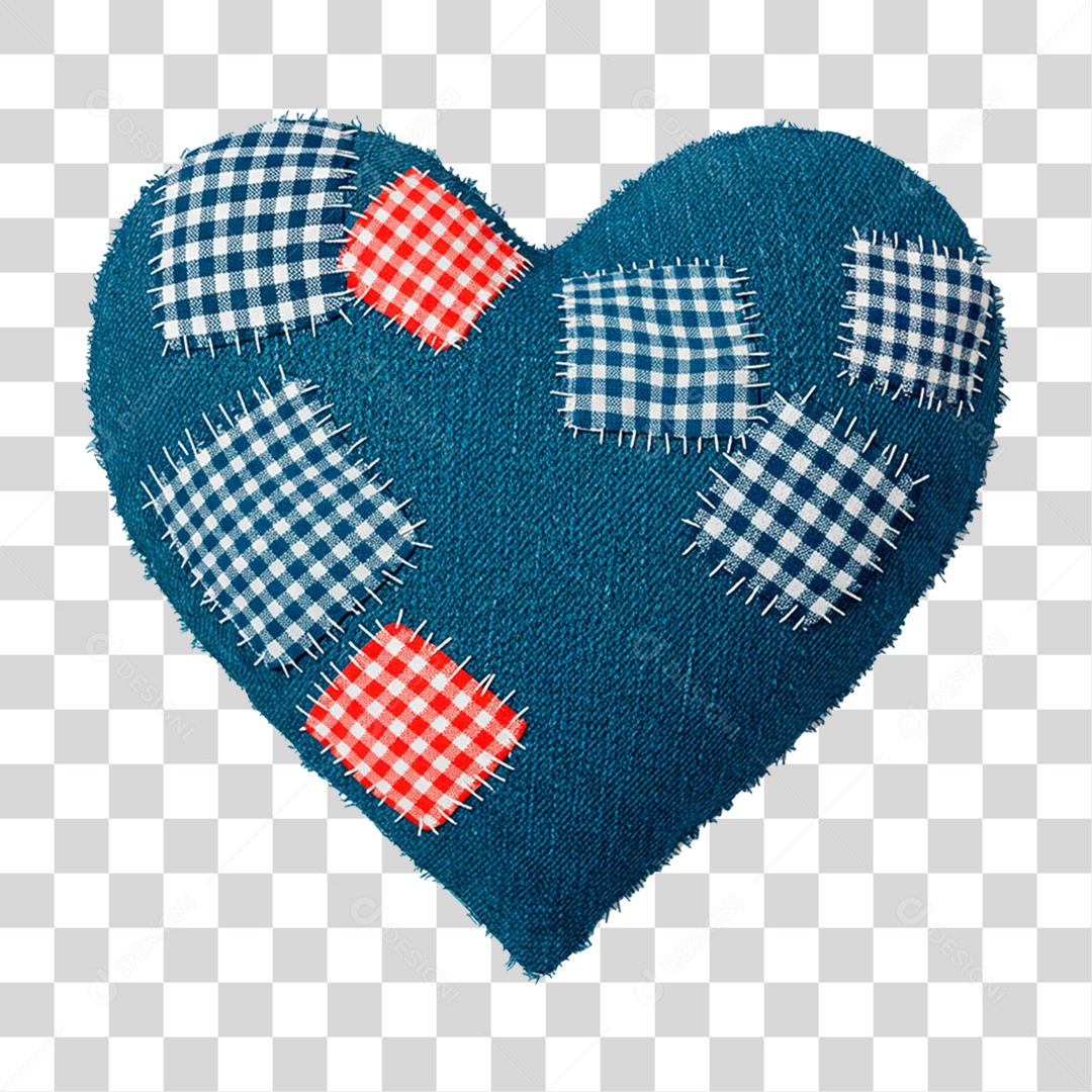 Coração Junino PNG Transparente