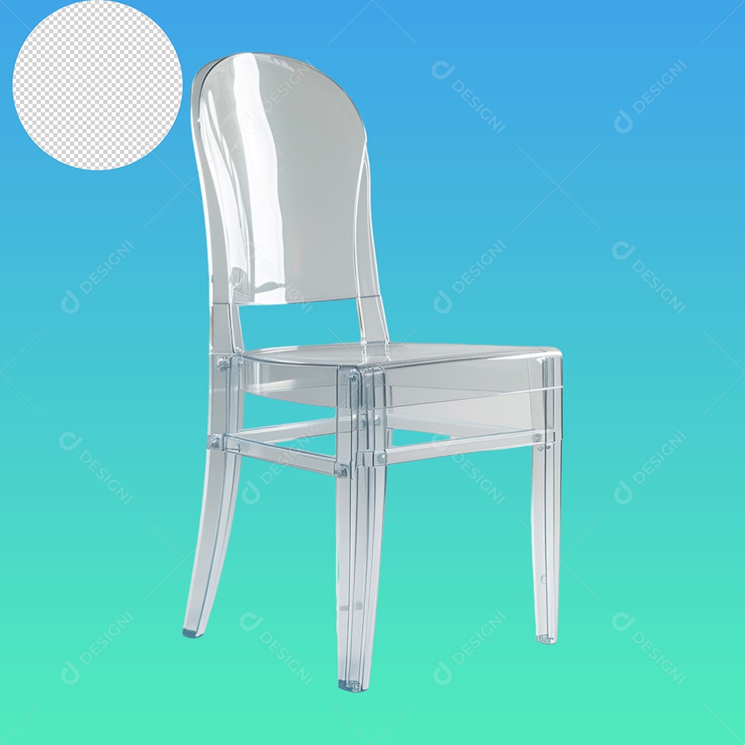 Elemento 3D Cadeira Para Composição PSD