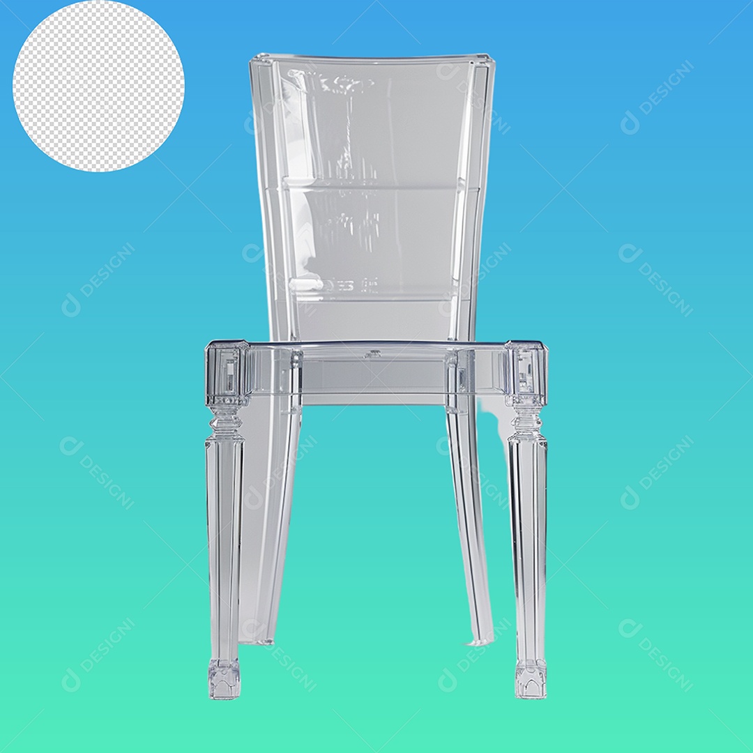 Elemento 3D Cadeira Para Composição PSD