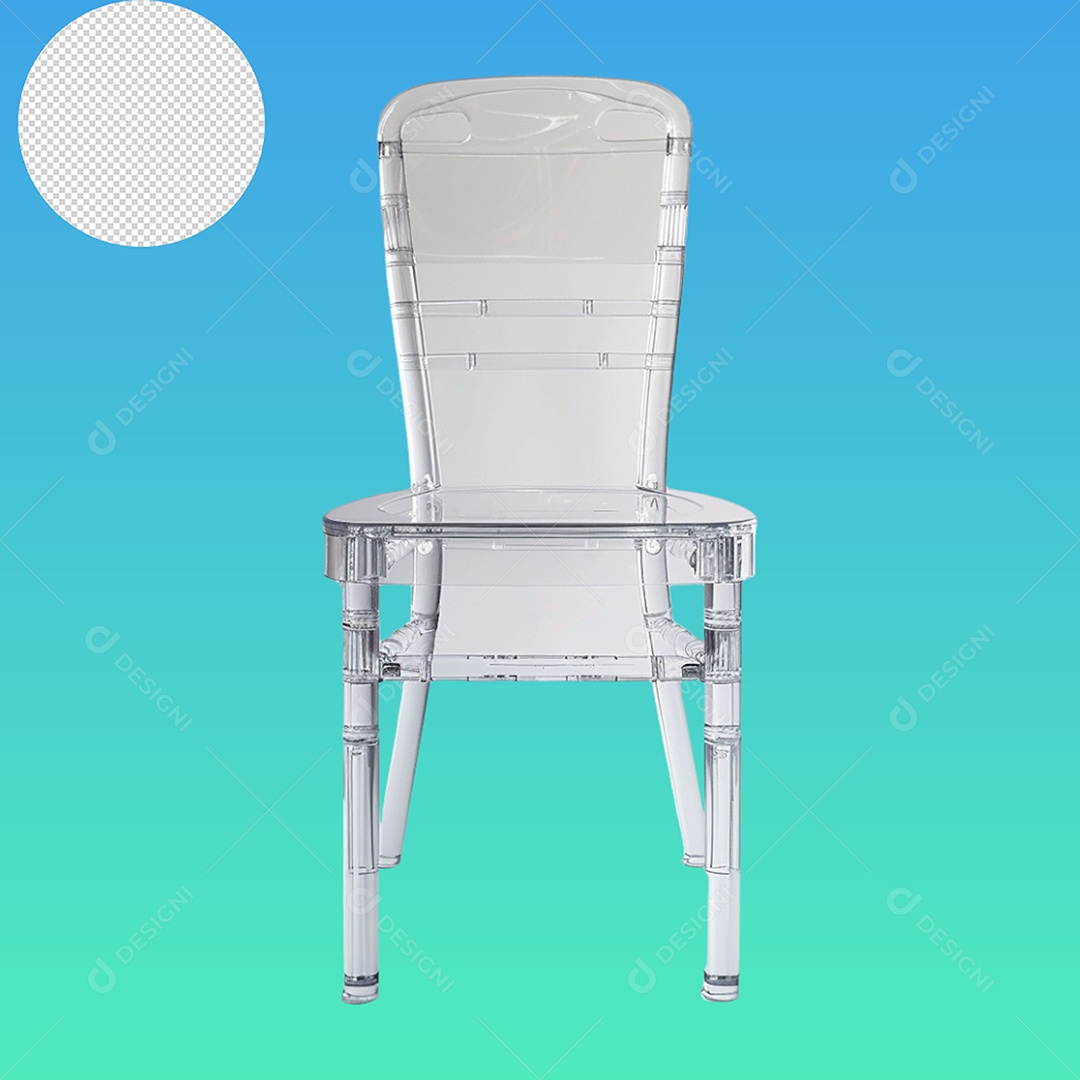 Elemento 3D Cadeira Para Composição PSD