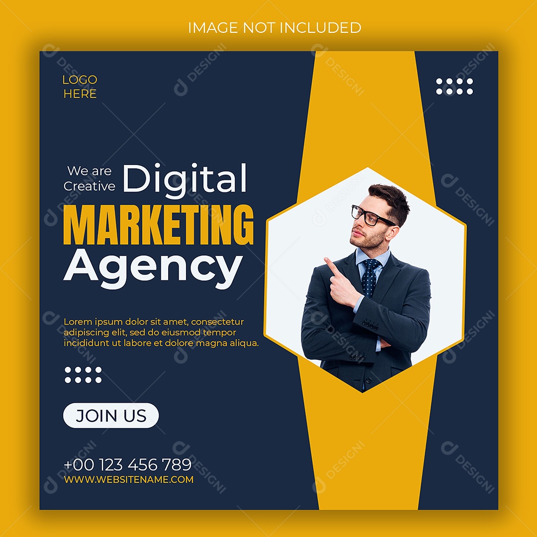 Agência de Marketing Digital Social Media PSD Editável