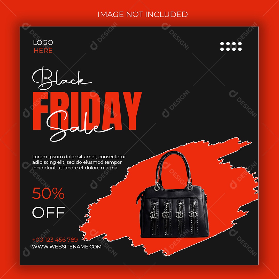 Promoção de Sexta Feira da Blackakck Social Media PSD Editável