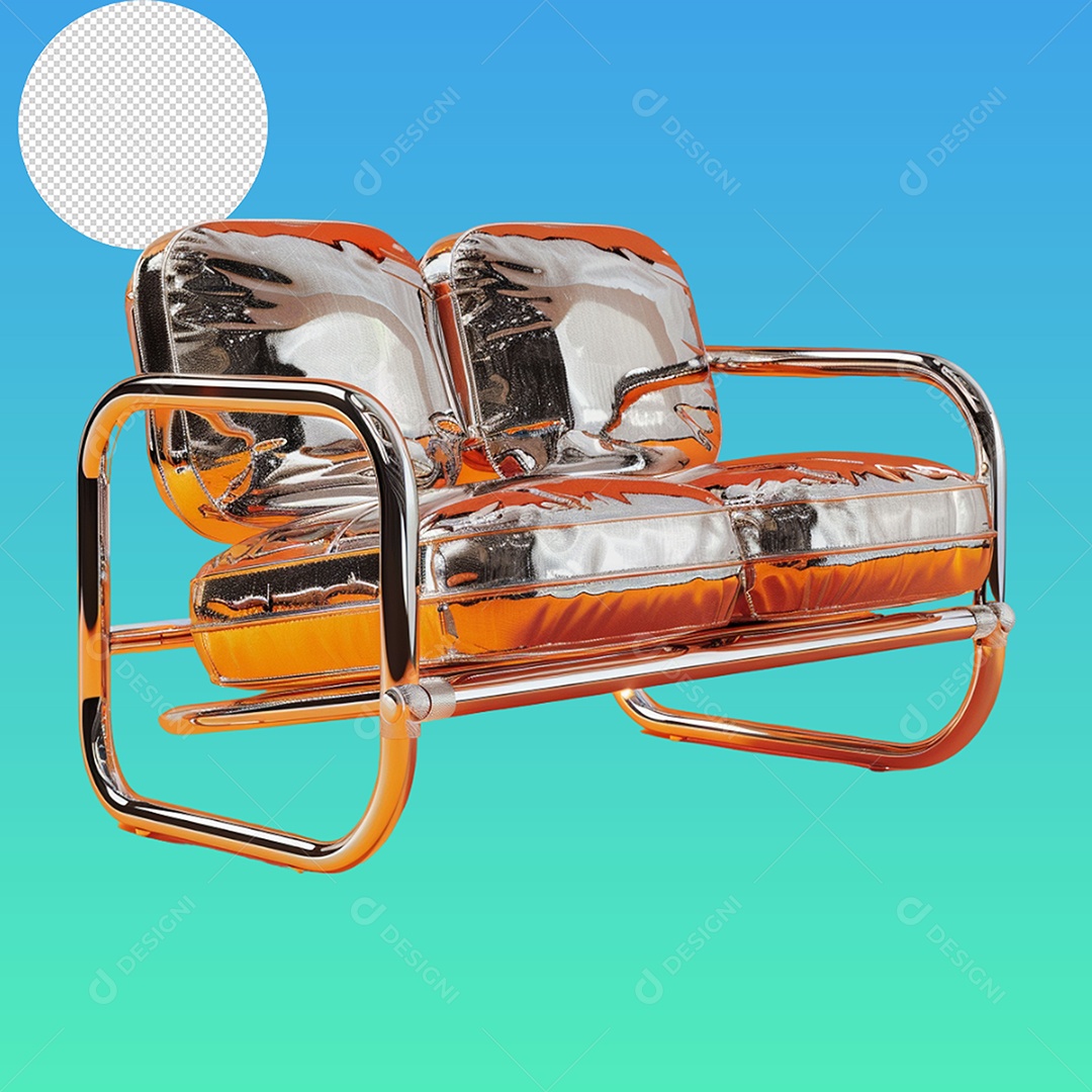 Elemento 3D Banco Para Composição PSD