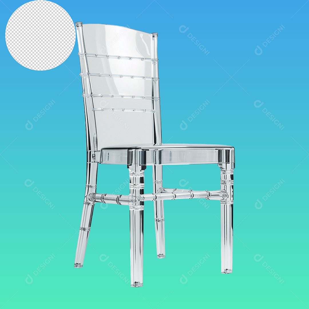 Elemento 3D Cadeira Para Composição PSD