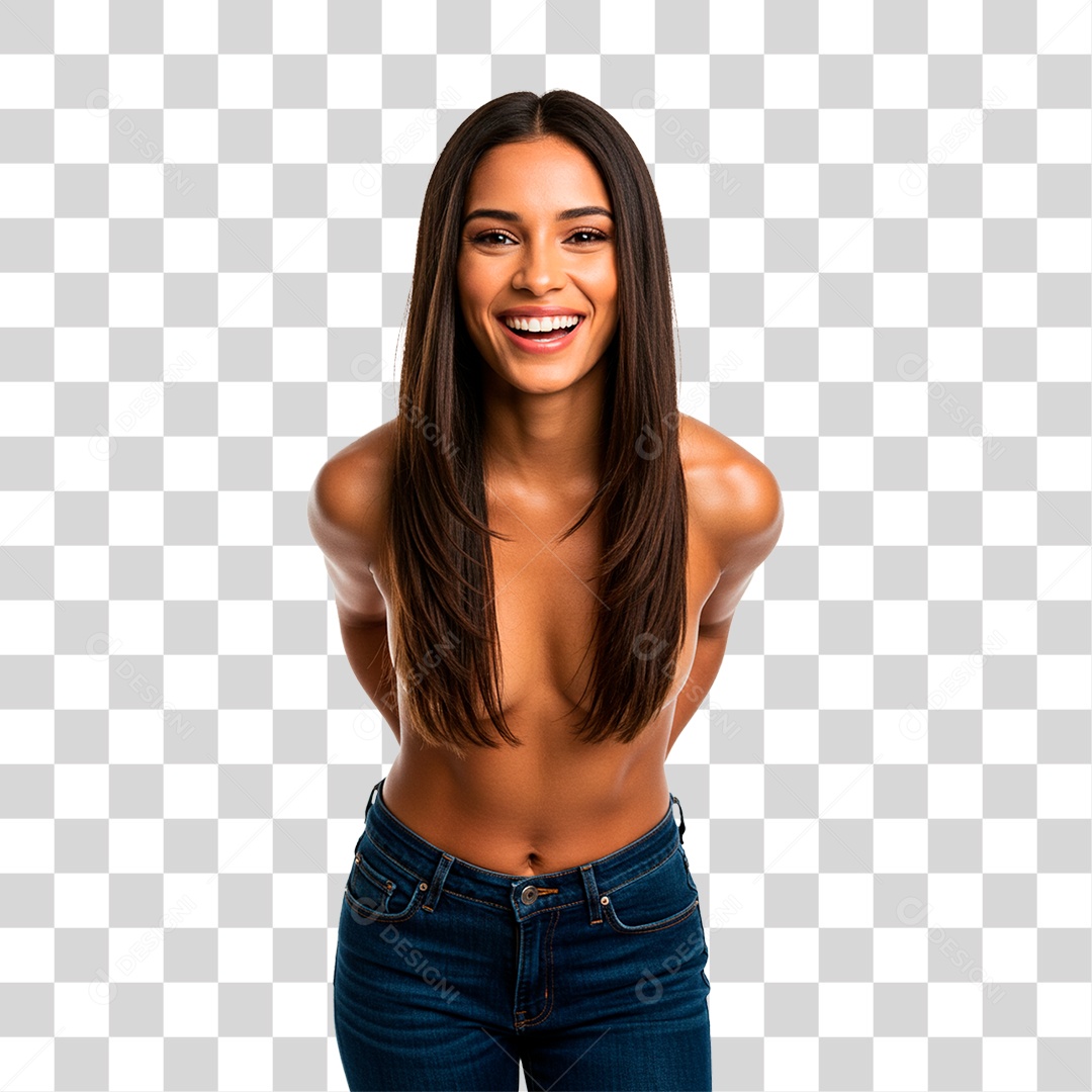 Mulher Sorrindo PNG Transparente
