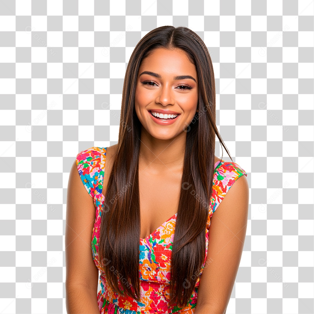 Mulher Sorrindo PNG Transparente