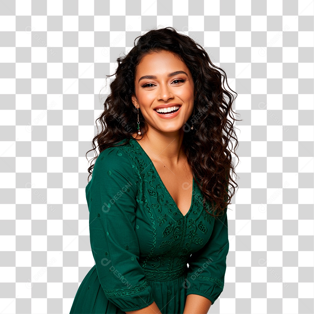 Mulher Sorrindo PNG Transparente