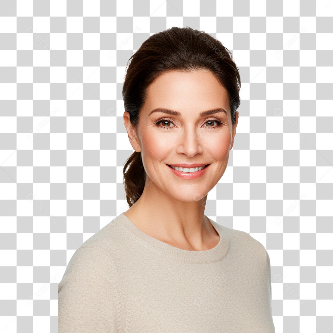 Mulher Sorrindo PNG Transparente