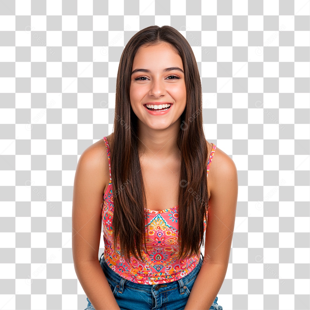 Mulher Sorrindo PNG Transparente
