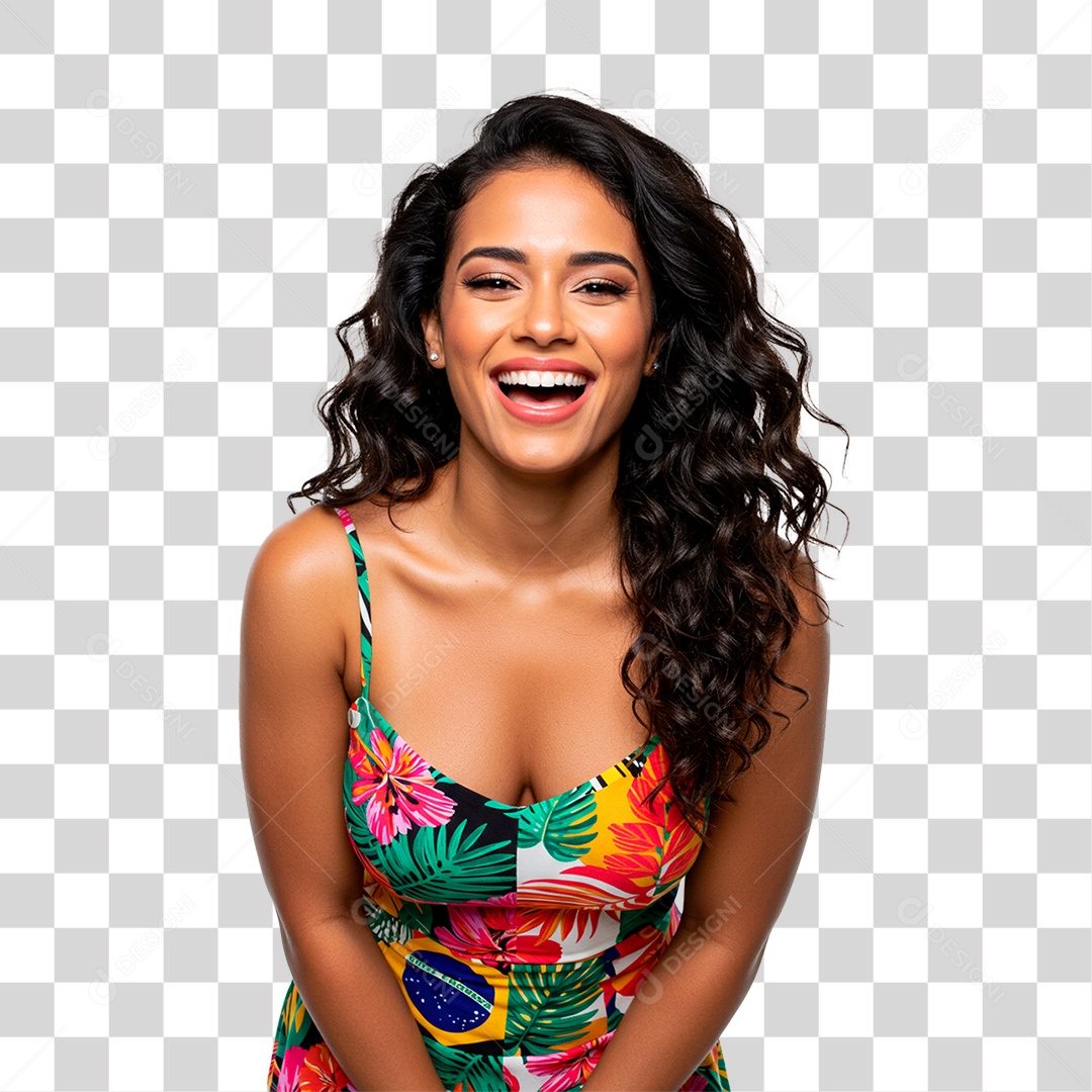 Mulher Sorrindo PNG Transparente
