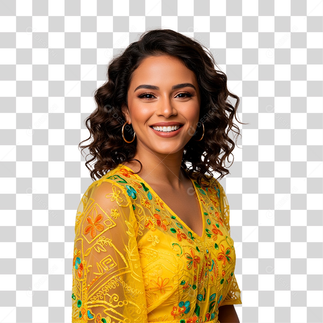 Mulher Sorrindo PNG Transparente