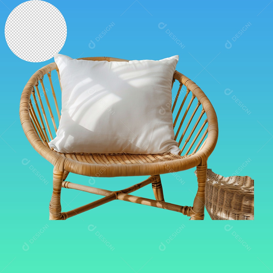 Elemento 3D Cadeira Para Composição PSD