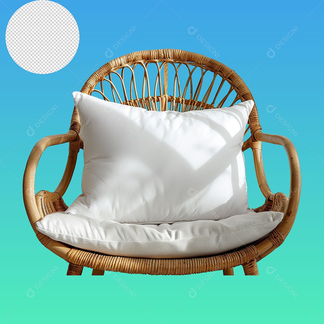 Elemento 3D Cadeira Para Composição PSD