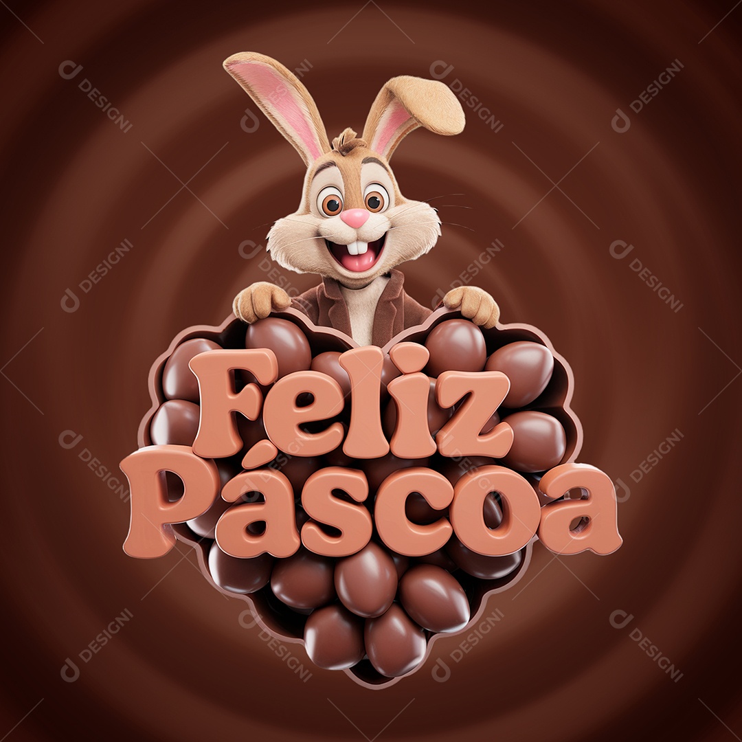 Feliz Páscoa 20 de Abril Social Media PSD Editável