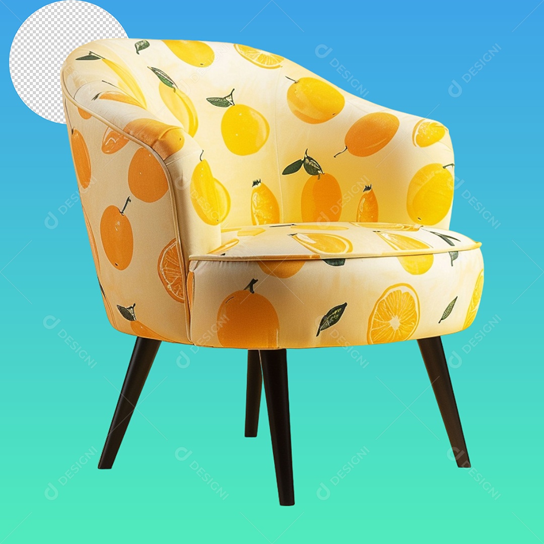 Elemento 3D Cadeira Para Composição PSD