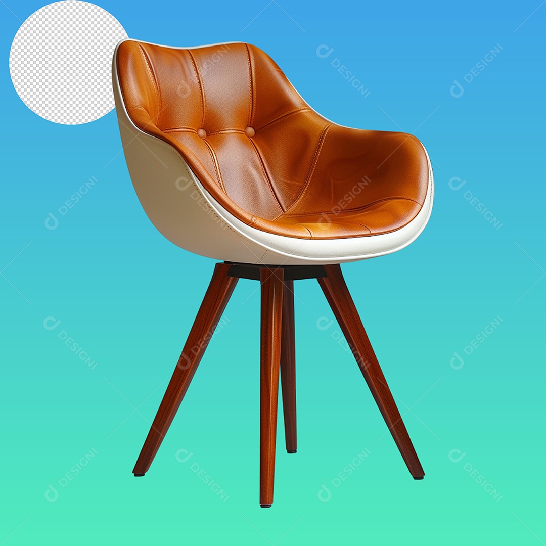 Elemento 3D Cadeira Para Composição PSD