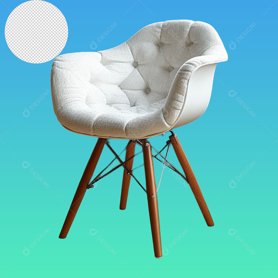 Elemento 3D Cadeira Para Composição PSD