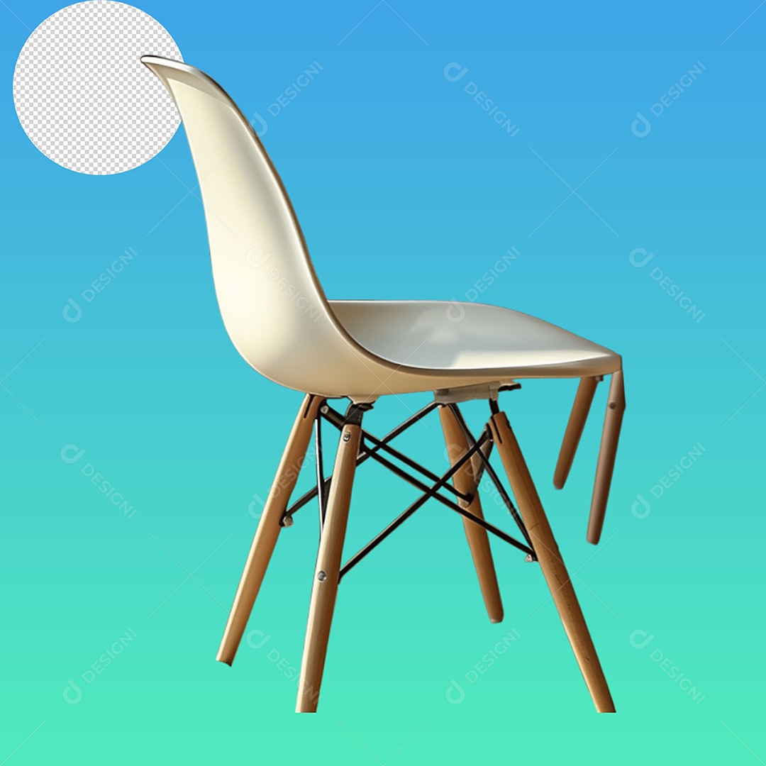 Elemento 3D Cadeira Para Composição PSD