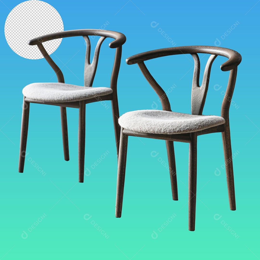 Elemento 3D Cadeiras Para Composição PSD