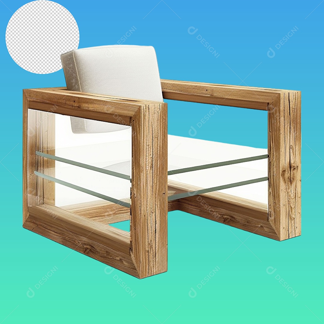 Elemento 3D Poltrona Para Composição PSD