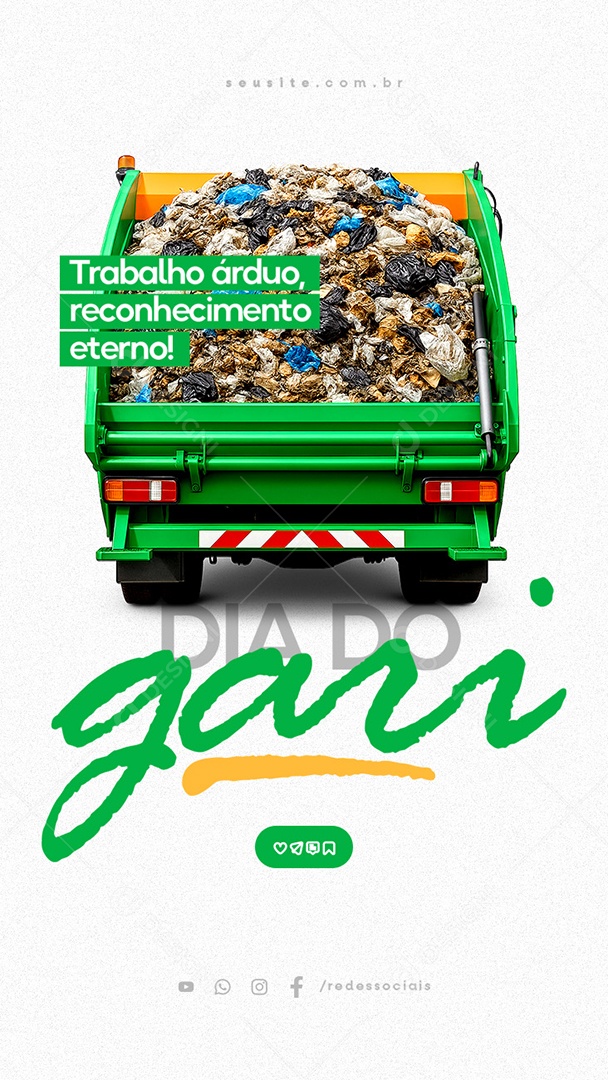 Story Dia do Gari 16 de Maio Social Media PSD Editável