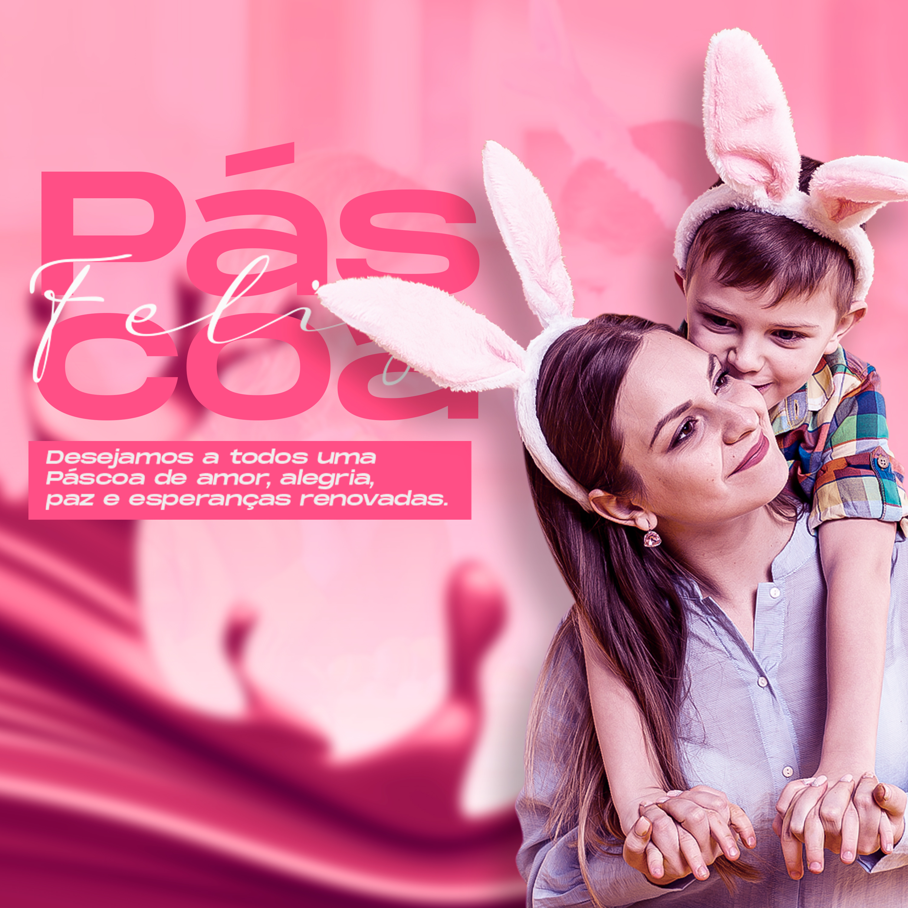 Feliz Páscoa 20 de Abril Social Media PSD Editável