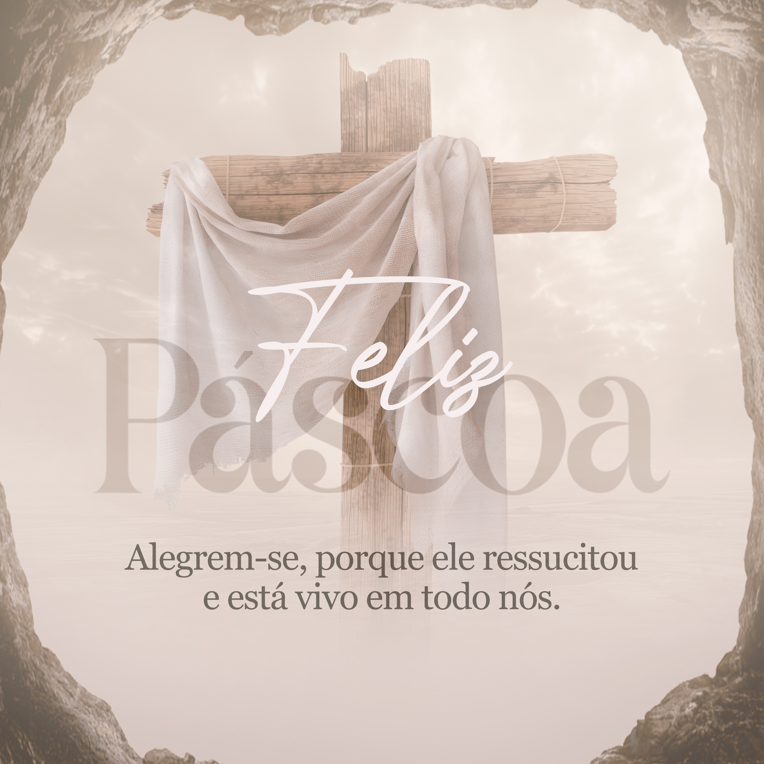 Feliz Páscoa 20 de Abril Social Media PSD Editável