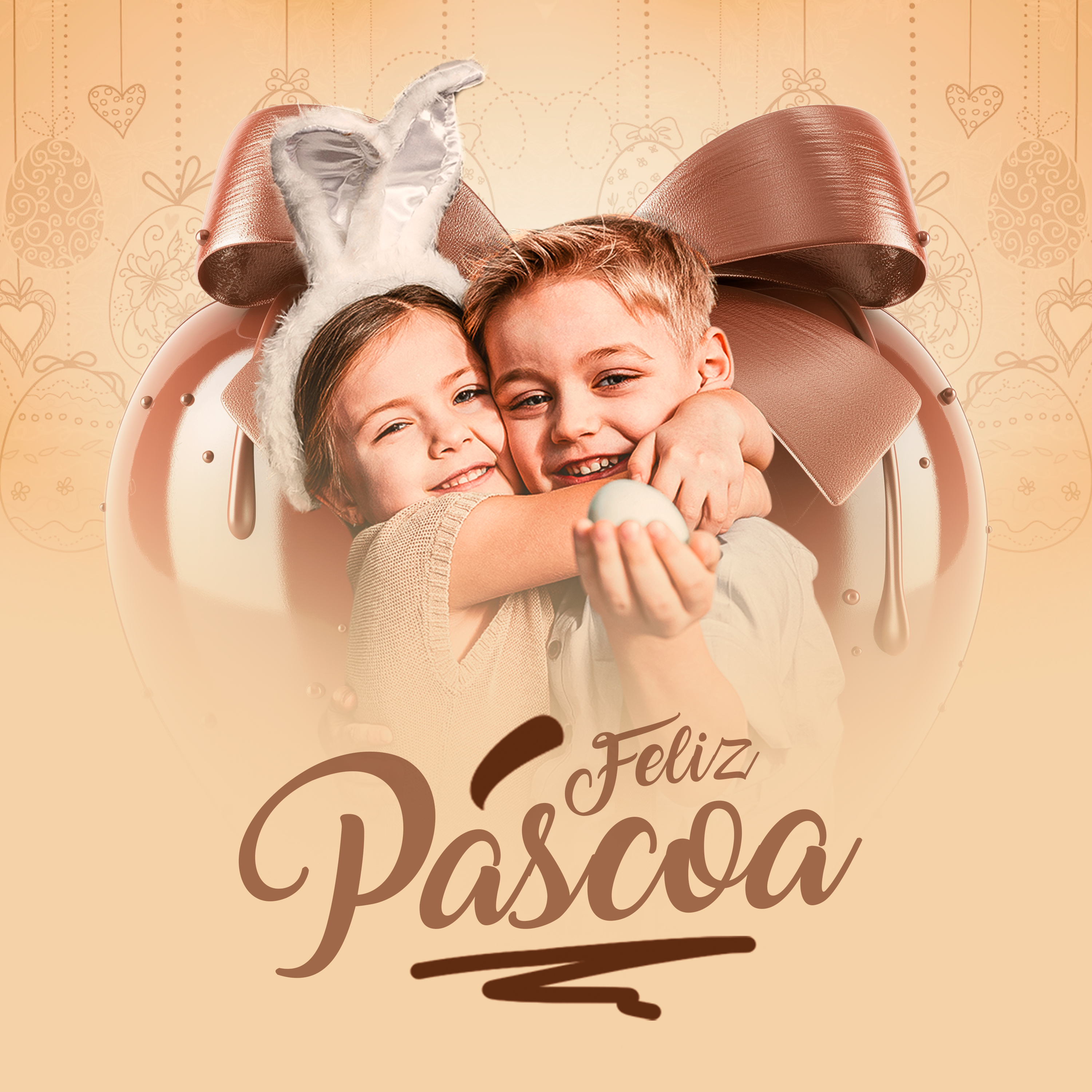 Feliz Páscoa 20 de Abril Social Media PSD Editável