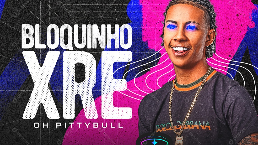 Banner Flyer Bloquinho XRE Oh Pittybull Social Media PSD Editável