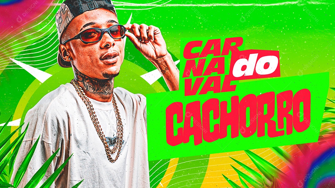 Banner Flyer Carnaval do Cachorro Social Media PSD Editável