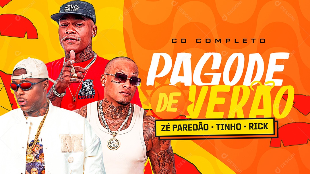 Banner Flyer Pagode de Verão Social Media PSD Editável