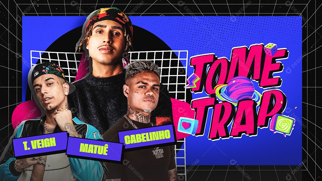 Banner Flyer Tome Trap Social Media PSD Editável